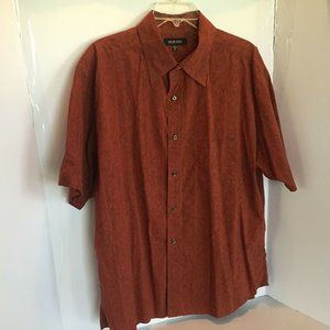 Murano Mens XL Rust Short Sleeve Shirt